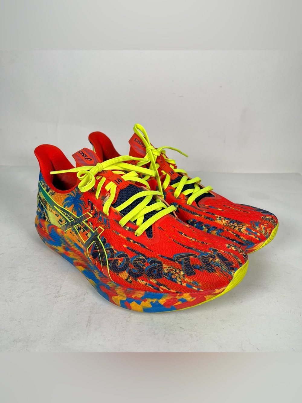 ASICS Noosa Tri 14 Tropical Cherry Tomato Men’s Size 11.5 Rare Color